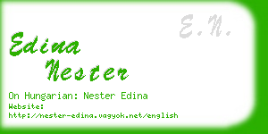 edina nester business card